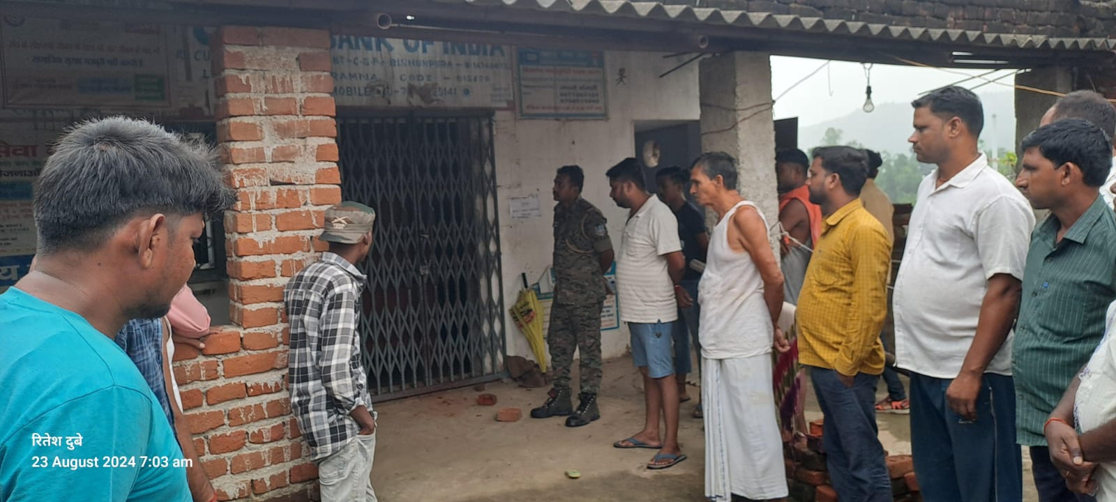 विसुनपूरा मे एसबीआइ ग्राहक सेवा केंद्र का ताला तोड़कर चोरी का असफल प्रयास, सीसीटीवी खंघालने में जुटी पुलिस