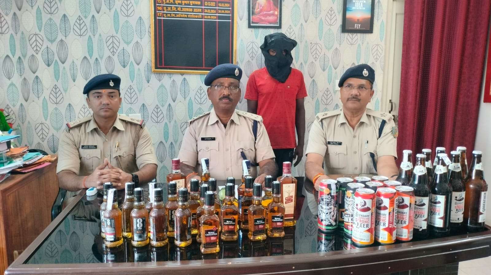 रमना में अवैध शराब के खिलाफ पुलिस की बड़ी कार्रवाई, भारी मात्रा में शराब बरामद