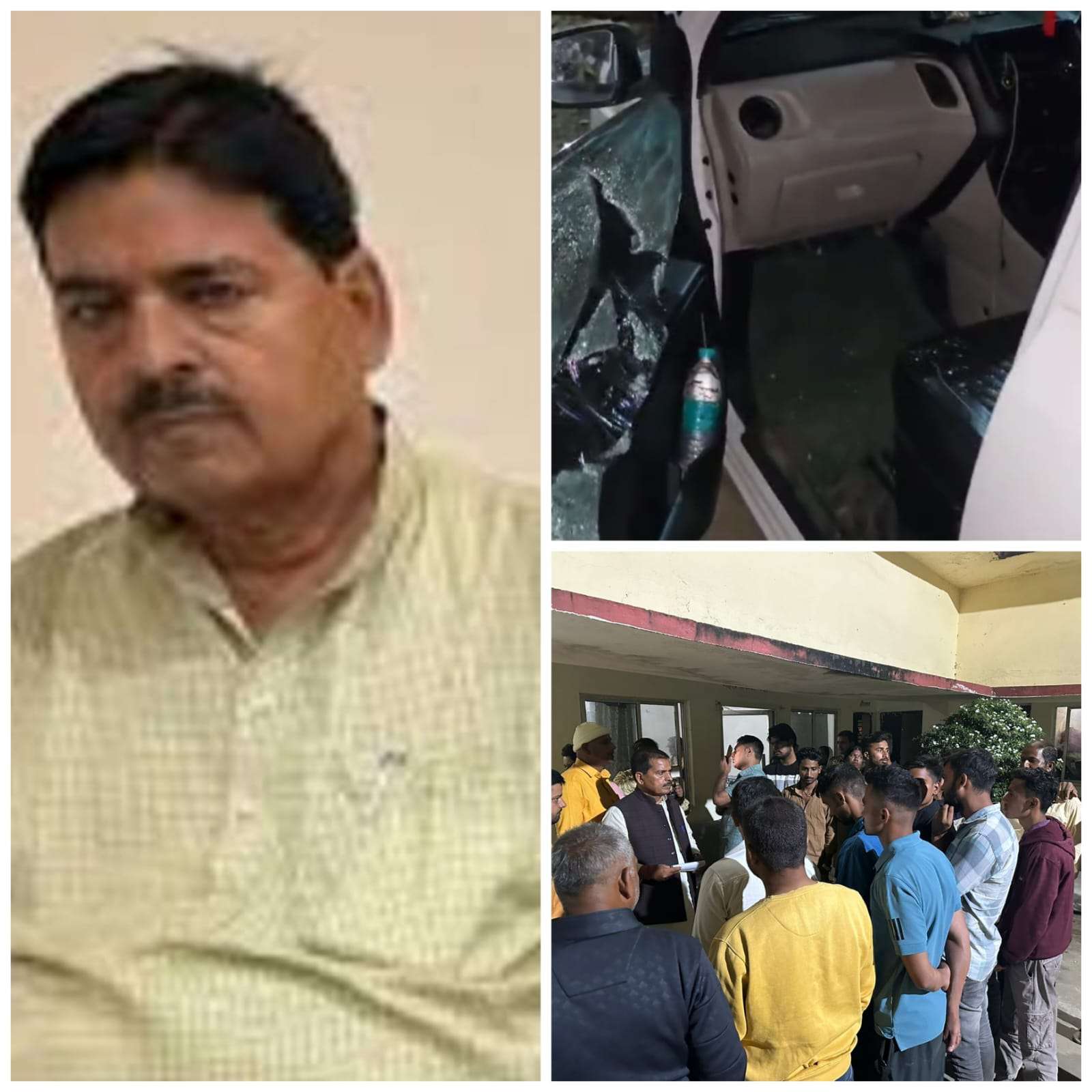 मुखिया नारद तिवारी पर हमला, नकदी लूट और वाहन क्षतिग्रस्त करने का आरोप; पुलिस से कार्रवाई की मांग