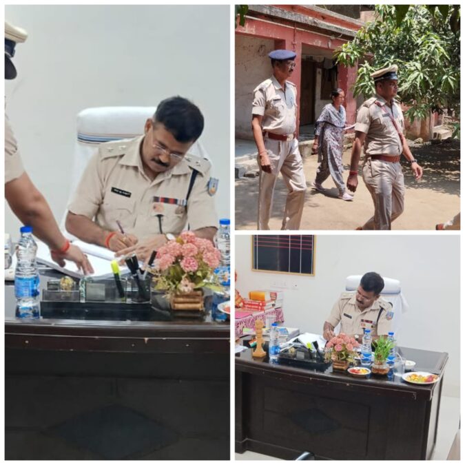 एसपी दीपक कुमार पांडे ने मेराल थाना का किया वार्षिक निरीक्षण, पंजी संधारण व कार्यशैली सुधार पर दिया जोर