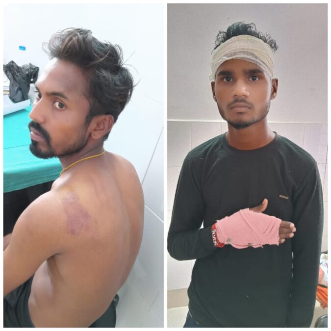 मझिआंव में दो बाइकों की टक्कर में दंपति व 6 वर्षीय बच्चा गंभीर रूप से घायल, महिला देख बेहोश हुई