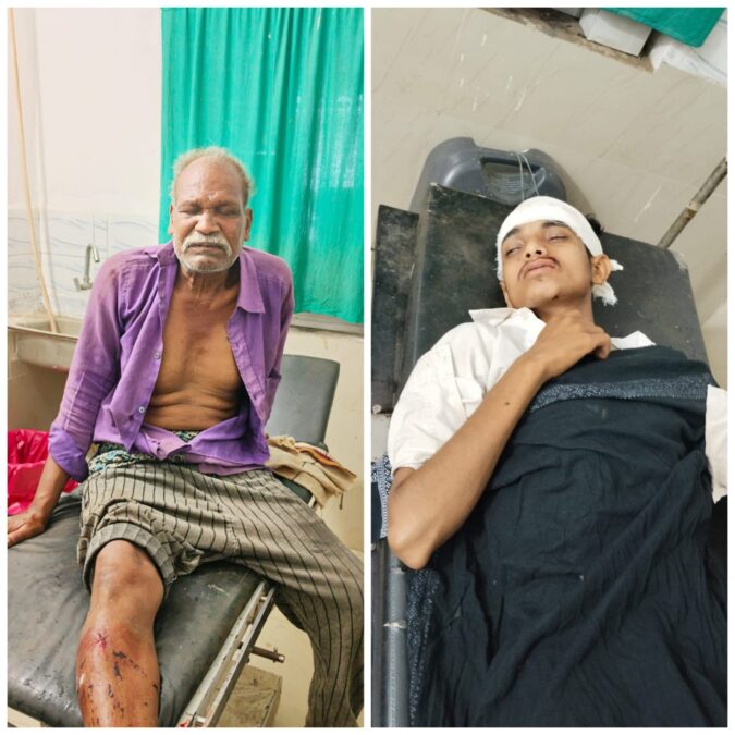 दो अलग-अलग घटनाओं में चार लोग गंभीर रूप से घायल, तीन रेफर