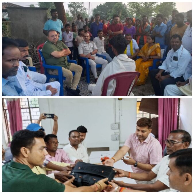 शर्पदंश से गर्भवती महिला की मौत पर पहुंचे विधायक, स्वजनों से की मुलाकात
