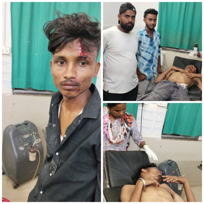 कड़िया धाम के पास तीन बाइक की टक्कर, दो गंभीर रूप से घायल – एक गढ़वा रेफर