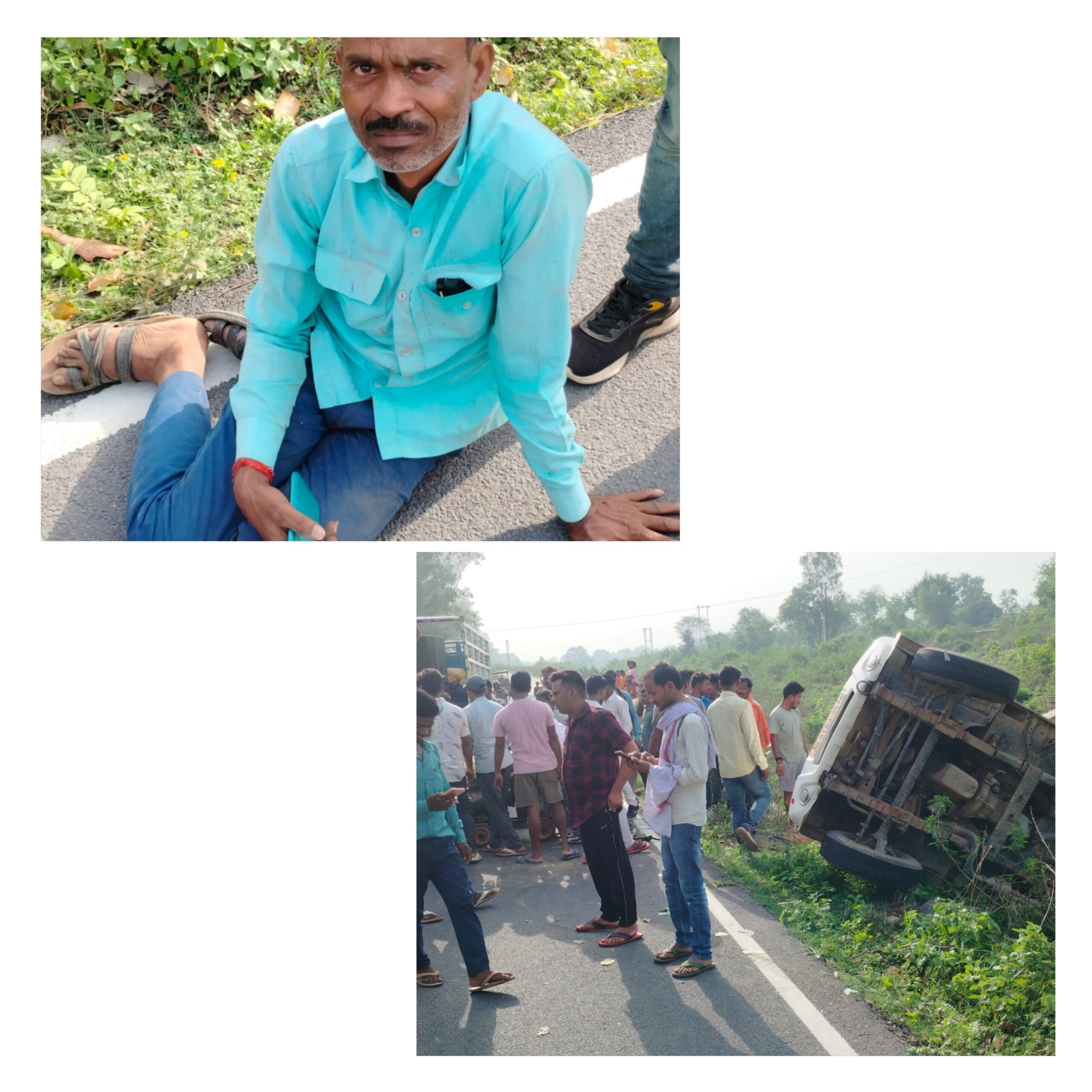 भवनाथपुर में डीजे वाहन पलटने से बड़ा हादसा, चालक और नर्तकी गंभीर रूप से घायल, चार नाबालिग लड़कियों के फरार होने की सूचना