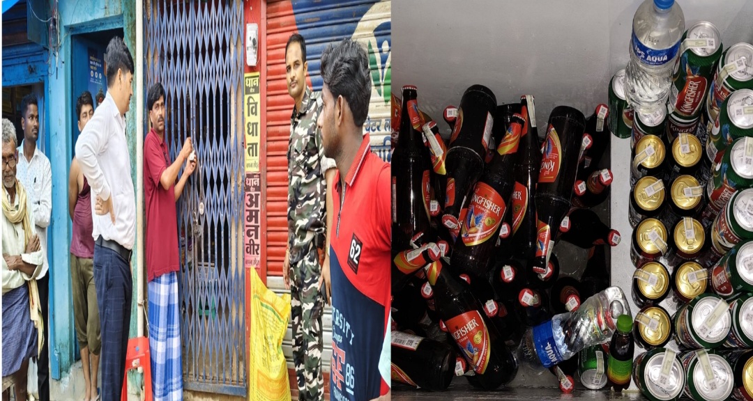 खाद की दुकान में छुपा था शराब का जखीरा, एसडीओ ने छापेमारी कर किया पर्दाफाश