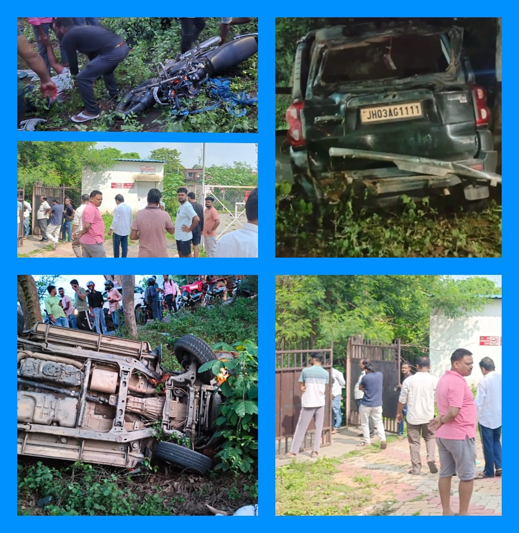 स्कॉर्पियो और बाइक की टक्कर में तीन युवकों की मौत, दो घायल