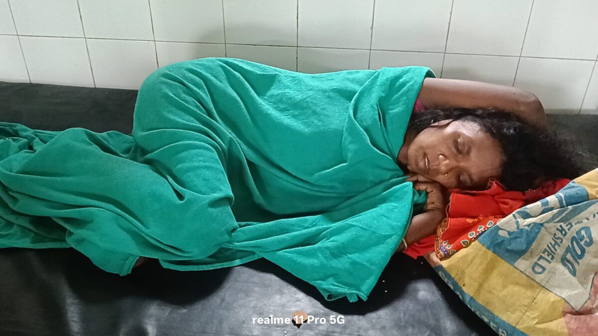 वाहन के धक्के से अज्ञात महिला घायल,अस्पताल में चल रहा है इलाज