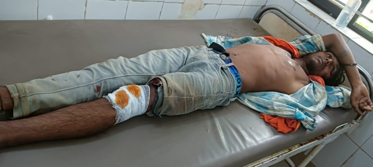 मोटरसाइकिल दुर्घटना में तीन युवक घायल, शराब के नशे में किया हंगामा