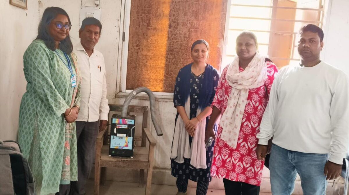 मेराल प्लस टू हाई स्कूल में भस्मक लगाया गया