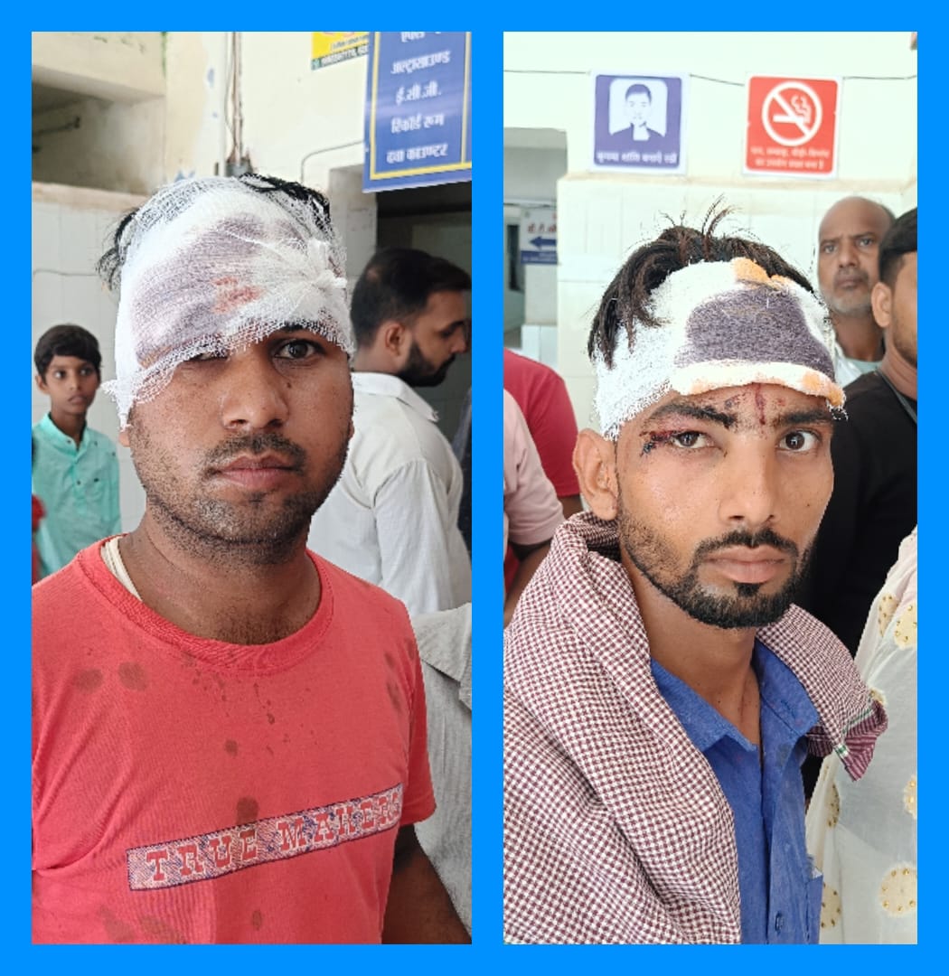 कार और ऑटो के बीच हुई भीषण टक्कर में आधा दर्जन मजदूर घायल