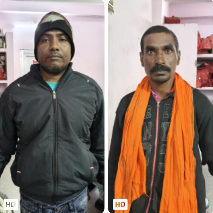 शहर थाना की पुलिस ने दो वारंटियों को गिरफ्तार कर भेजा जेल।