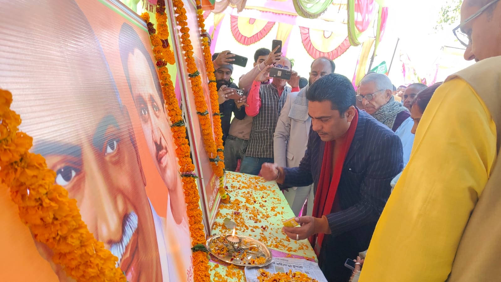 हलीवंता में श्रद्धा के साथ मनी अटल बिहारी वाजपेयी की 101वीं जयंती, गरीबों के बीच बांटे गए 250 कंबल