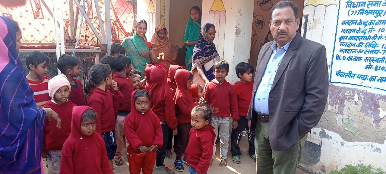 कांडी प्रखंड के सभी 103 आंगनबाड़ी केंद्रों में स्वेटर वितरण का भौतिक सत्यापन