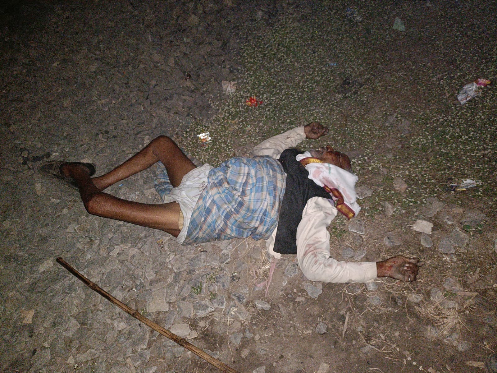 ट्रेन की चपेट में आकर अज्ञात वृद्ध व्यक्ति की मौत