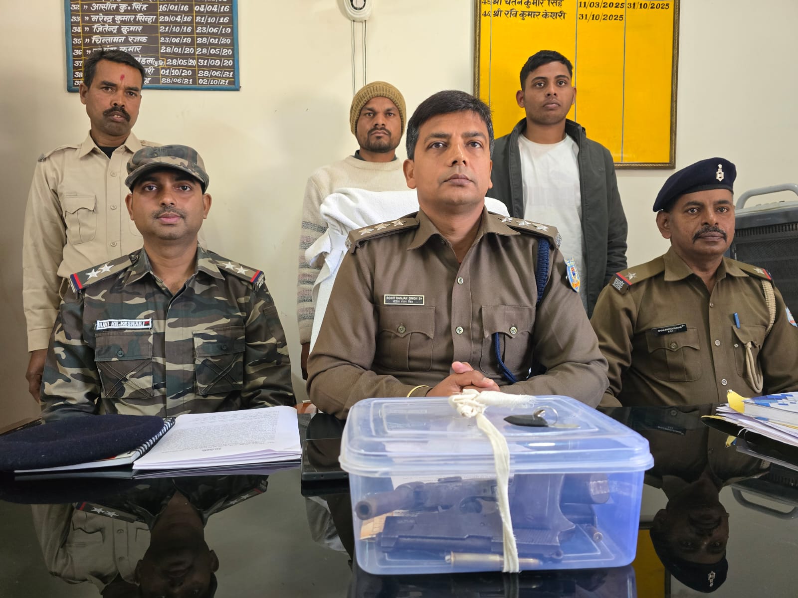 औचक चेकिंग में रंका पुलिस के हत्थे चढ़े दो शातिर सुपारी किलर