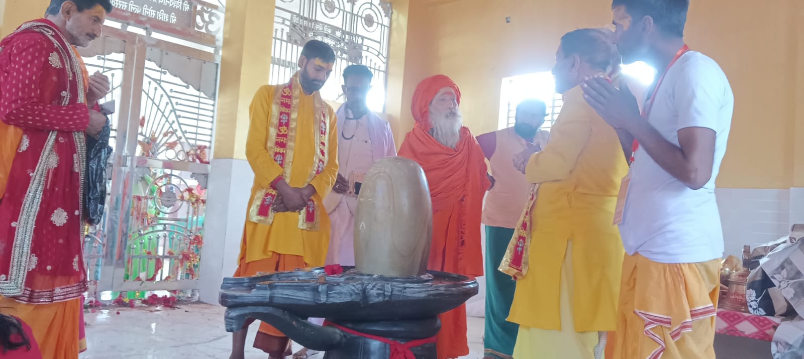 यज्ञ की हुई पूर्णाहुति