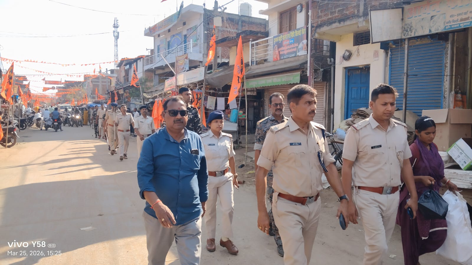 कांडी में रामनवमी को लेकर फ्लैग मार्च, प्रशासन ने दिया शांति का संदेश