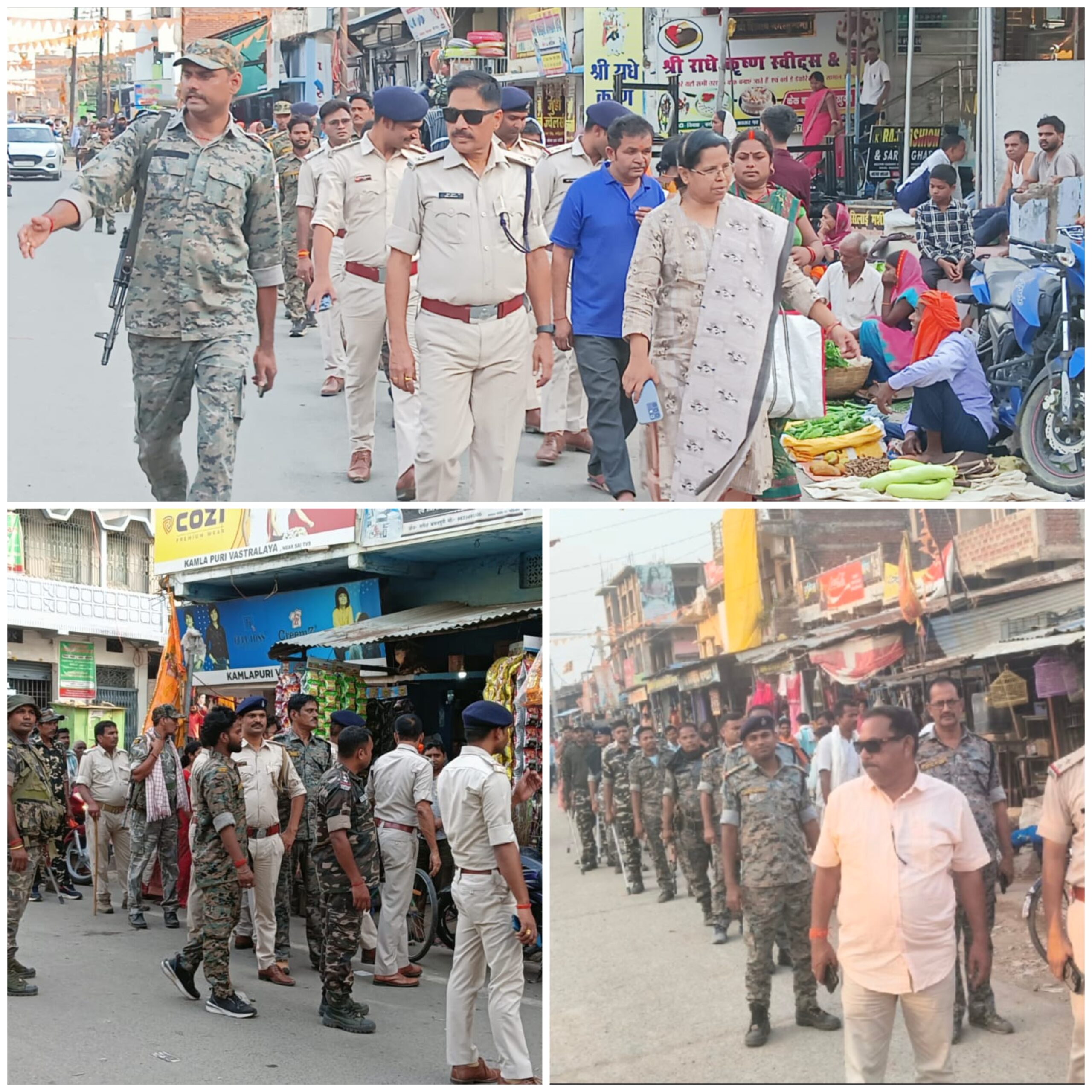 बकरीद को लेकर मझिआंव, बरडीहा और कांडी में पुलिस का फ्लैग मार्च, शांति व्यवस्था बनाए रखने की अपील”