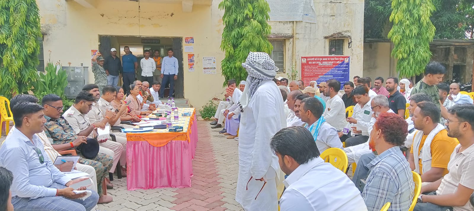 मुहर्रम को लेकर मझिआंव थाना में शांति समिति की बैठक, डीजे पर प्रतिबंध का निर्देश