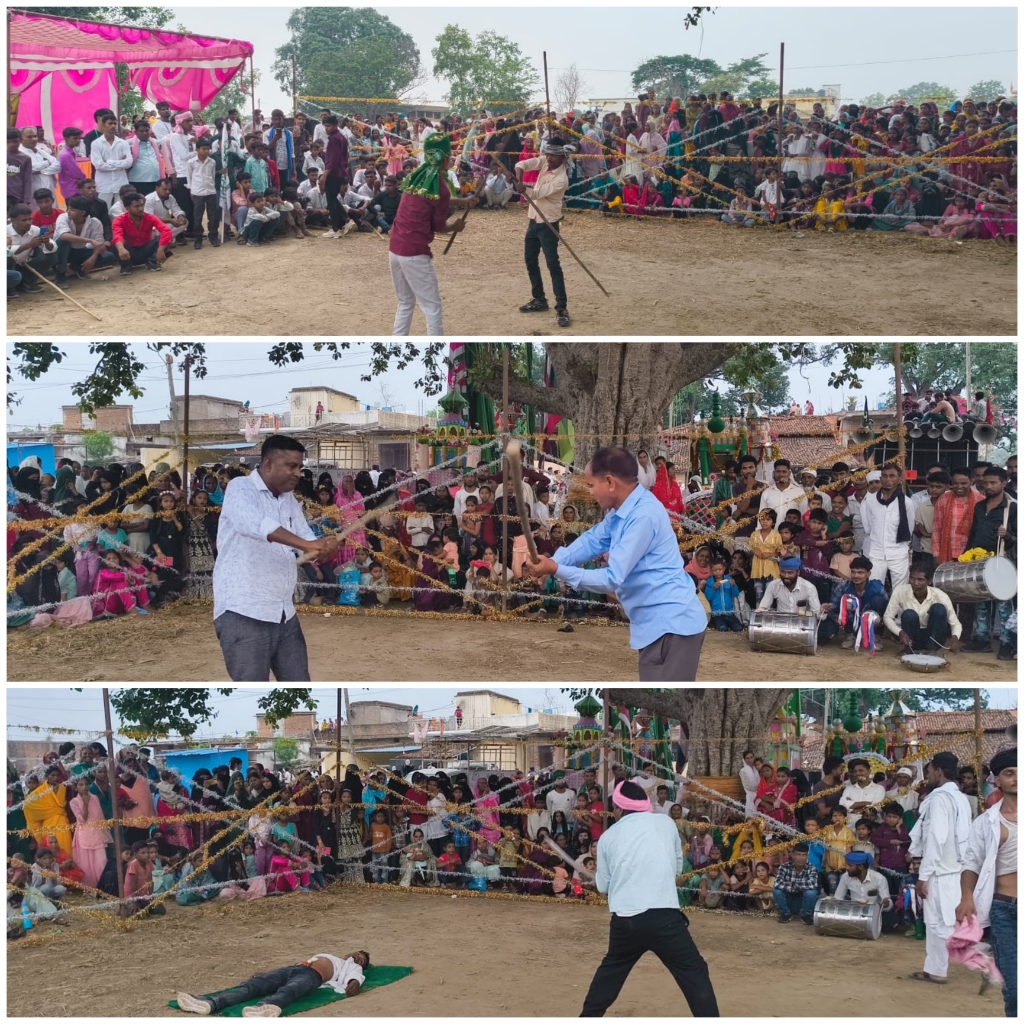 सगमा में सौहार्दपूर्ण माहौल में संपन्न हुआ मुहर्रम, ताजिया जुलूस और हैरतअंगेज करतब बने आकर्षण का केंद्र