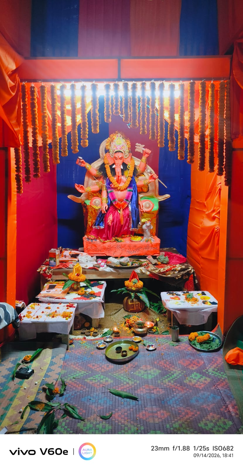 हासनदाग में 11 दिवसीय गणेश चतुर्थी पूजा महोत्सव का भव्य शुभारंभ